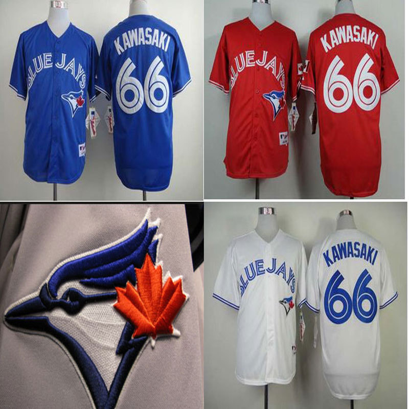    ̽  (66) ͻŰ  븮 ȭƮ /   ڷ ߱ /cheap toronto blue jays jersey 66 Munenori Kawasaki White/Blue Cool Base Baseball Jerseys